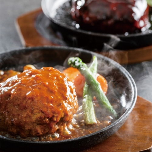 〈森商店〉牛たんハンバーグセット