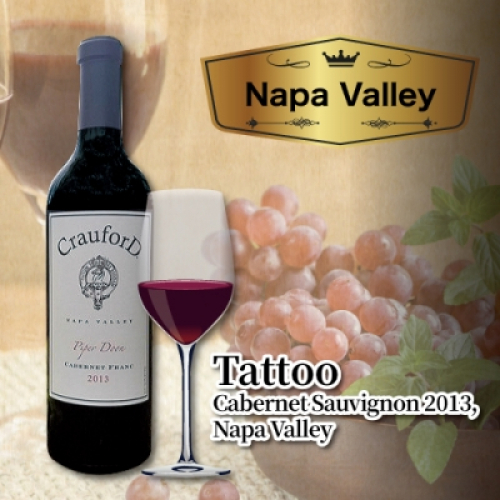 〈源氏蔵〉Tattoo/Cabernet Sauvignon 2013, Napa Valley/CrauforD　(750ml)